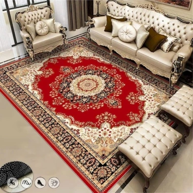 Thảm trải sàn Bali hoàng gia nhí đỏ 1.6x2.3m - Giá chỉ 139.000 VND, giảm mạnh 7