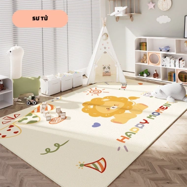 Thảm Trải Sàn Bé Chơi Họa Tiết Hoạt Hình Chống Trơn Chống Phai Êm Mịn An Toàn Bé Giá 195k 10