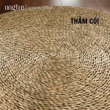 Thảm trải sàn Cói Lục bình ONGTRE tròn cao cấp xuất khẩu tùy chỉnh 60-180cm chỉ 195k