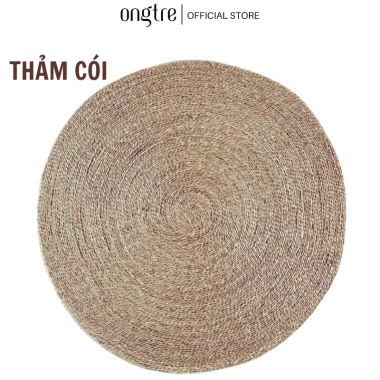 Thảm trải sàn Cói Lục bình ONGTRE tròn cao cấp xuất khẩu tùy chỉnh 60-180cm chỉ 195k