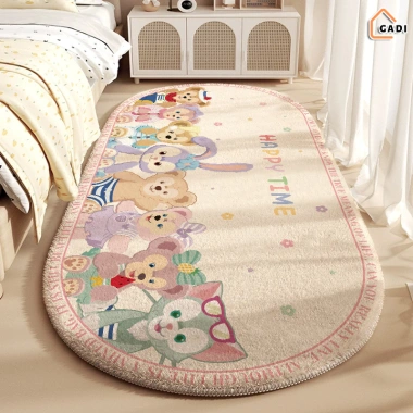 Thảm Trải Sàn Dài Giả Cashmere 40x120cm Lông Cừu Mềm Mại, Chùi Chân, Thấm Hút, Decor Phòng Ngủ Giá 65.000