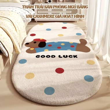 Thảm Trải Sàn Dài Giả Cashmere 40x120cm Lông Cừu Mềm Mại, Chùi Chân, Thấm Hút, Decor Phòng Ngủ Giá 65.000