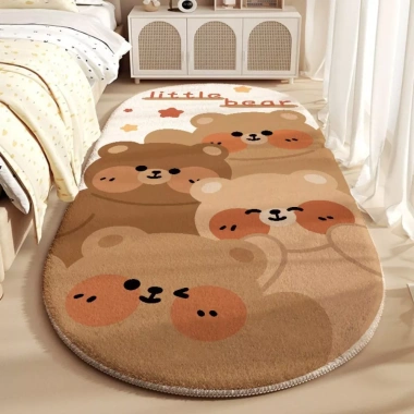 Thảm Trải Sàn Dài Giả Cashmere 40x120cm Lông Cừu Mềm Mại, Chùi Chân, Thấm Hút, Decor Phòng Ngủ Giá 65.000