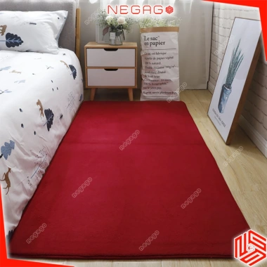 Thảm trải sàn ĐỎ đa dạng size 1x1.6m, 1.6x2m, tròn 1m & 1.2m - NEGAGO giảm 176k