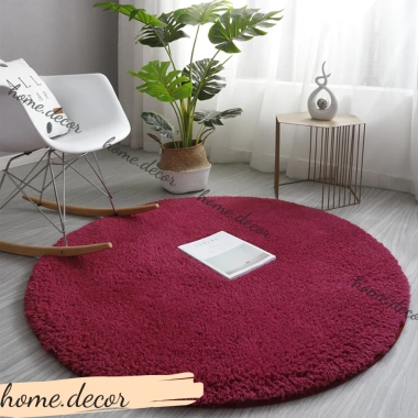 Thảm trải sàn hình tròn lông cừu 1m² - Chụp ảnh, ship nhanh, giá ưu đãi 167k