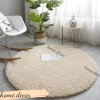 Thảm trải sàn hình tròn lông cừu 1m² - Chụp ảnh, ship nhanh, giá ưu đãi 167k 2
