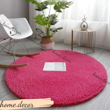 Thảm trải sàn hình tròn lông cừu 1m² - Chụp ảnh, ship nhanh, giá ưu đãi 167k
