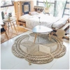 Thảm trải sàn kích thước lớn, thảm cói tròn decor, phù hợp phòng khách, trẻ em, giá chỉ 280.000 VND 5