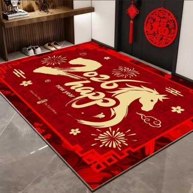 Thảm Trải Sàn Tết Bính Ngọ 2.026 Dày Dặn Chống Trượt Cao Cấp - Giá 149.000 đồng 2