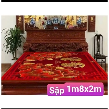 Thảm Trải Sập 1m8x2m Hoàng Gia - Thảm Chiếu Ngựa Đẹp, Giá Ưu Đãi 280.000₫
