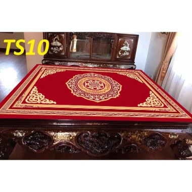 Thảm trải sập chiếu ngựa trống đồng vàng - Giá ưu đãi 250k, chất liệu bền, chống trượt