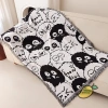 Thảm Trải Sofa Hình Bồ Hồng 2 Mặt Đen Trắng Ngộ Nghĩnh, Dễ Gập Picnic Cắm Trại 2