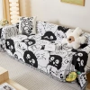 Thảm Trải Sofa Hình Bồ Hồng 2 Mặt Đen Trắng Ngộ Nghĩnh, Dễ Gập Picnic Cắm Trại 5