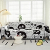 Thảm Trải Sofa Hình Bồ Hồng 2 Mặt Đen Trắng Ngộ Nghĩnh, Dễ Gập Picnic Cắm Trại 6