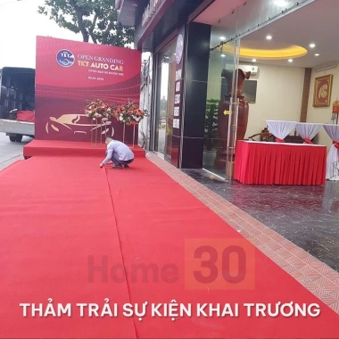 Thảm trải sự kiện màu đỏ khổ 2m - Giá chỉ 11.500đ, chất liệu bền, giá rẻ
