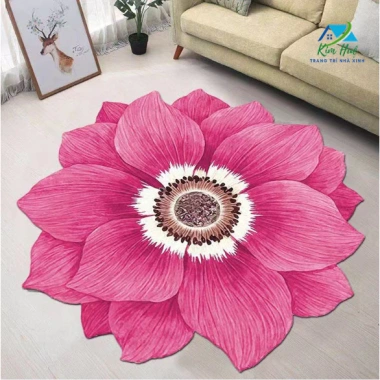 Thảm tròn Bali 1m/60cm KIM HUỆ X03 - Trải chân giường, ngủ, khách, 59.000 VNĐ