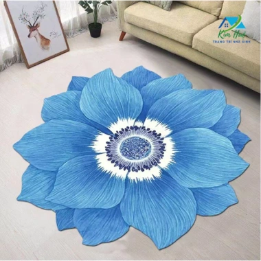 Thảm tròn Bali 1m/60cm KIM HUỆ X03 - Trải chân giường, ngủ, khách, 59.000 VNĐ
