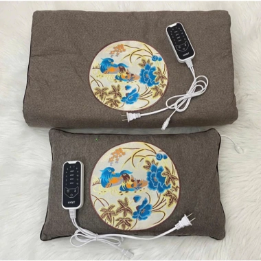 Thảm và Gối Ngải Cứu Đông Y - Sưởi Ấm Giảm Đau Lưng, Xương Khớp, Thư Giãn Spa Gia Đình - 215.000₫ 6