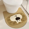 Thảm vệ sinh phòng tắm hoạt hình chữ U sáng tạo, chống trượt, giá ưu đãi 90.936₫ 5