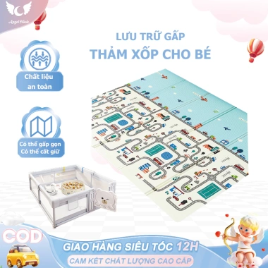 Thảm Xốp 2 Mặt Chống Nước Dày 1cm Cho Bé Tập Bò Giá Ưu Đãi 139k