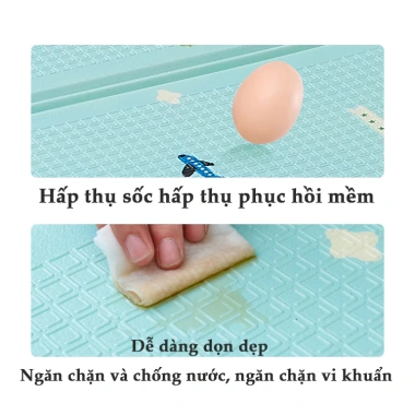 Thảm Xốp 2 Mặt Chống Nước Dày 1cm Cho Bé Tập Bò Giá Ưu Đãi 139k