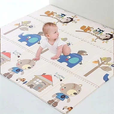 Thảm xốp sàn bé 1,8x2m - Chiếu gấp gọn, lót chống thấm, đẹp, 139.900₫