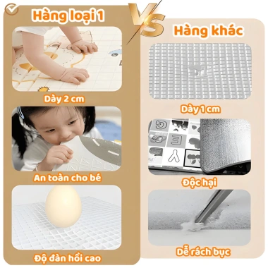 Thảm Xốp Tập Chơi Bé Hình Thú HERO - Lót Sàn Chống Bẩn, An Toàn, Mềm Mại, Giá 305.000₫ 2