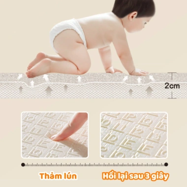 Thảm Xốp Tập Chơi Bé Hình Thú HERO - Lót Sàn Chống Bẩn, An Toàn, Mềm Mại, Giá 305.000₫ 5