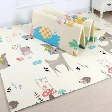 Thảm xốp XPE 2 mặt gấp gọn 1m8-2m, lót chống thấm, an toàn cho bé tập bò - 105.000₫