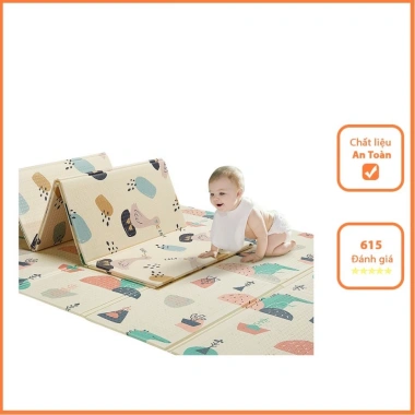 Thảm xốp XPE 2 mặt gấp gọn 1m8-2m, lót chống thấm, an toàn cho bé tập bò - 105.000₫ 3 Thảm xốp XPE 2 mặt gấp gọn 1m8-2m, lót chống thấm, an toàn cho bé tập bò - 105.000₫ 3