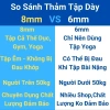 Thảm yoga 10mm - Định tuyến 8mm, cao su 2 lớp TPE, tập gym, giảm còn 199.000₫ 3