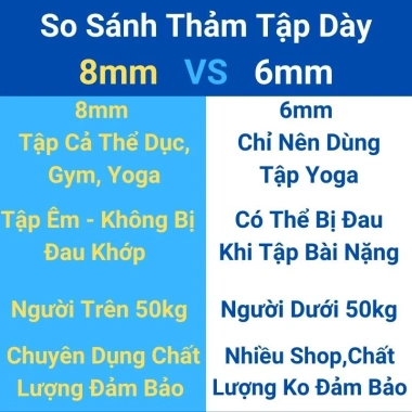 Thảm yoga 10mm - Định tuyến 8mm, cao su 2 lớp TPE, tập gym, giảm còn 199.000₫ 3 Thảm yoga 10mm - Định tuyến 8mm, cao su 2 lớp TPE, tập gym, giảm còn 199.000₫ 3