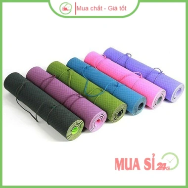 Thảm Yoga 2 Lớp Cao Cấp Bám Nền Vững, Thấm Mồ Hôi - Giá Ưu Đãi 76.000₫