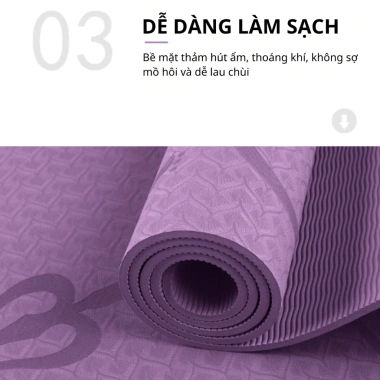 Thảm Yoga 2 lớp chống trượt bền, đệm xốp giảm va đập TOPBODY EFFORT 91.000₫ 4 Thảm Yoga 2 lớp chống trượt bền, đệm xốp giảm va đập TOPBODY EFFORT 91.000₫ 4