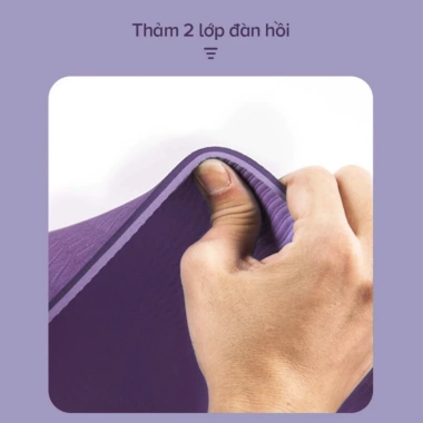 Thảm Yoga 2 lớp chống trượt bền, đệm xốp giảm va đập TOPBODY EFFORT 91.000₫
