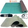 Thảm Yoga 2 Lớp TPE 6mm-8mm Chống Trượt, Định Tuyến, Tặng Túi và Dây Amalife 51k
