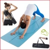 Thảm Yoga 2 Lớp TPE 6mm-8mm Chống Trượt, Định Tuyến, Tặng Túi và Dây Amalife 51k 2