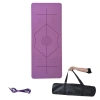 Thảm Yoga 2 Lớp TPE 6mm-8mm Chống Trượt, Định Tuyến, Tặng Túi và Dây Amalife 51k 6