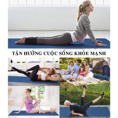 Thảm Yoga 2 Lớp TPE 6mm Cao Cấp Chống Trượt - Chọn Màu, Tặng Túi Đựng & Dây Buộc - Amalife 32.000đ