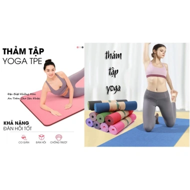 Thảm Yoga 2 mặt chống trượt TPE siêu bền - Giá ưu đãi 79.000₫ 2