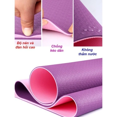 Thảm Yoga 2 mặt chống trượt TPE siêu bền - Giá ưu đãi 79.000₫ 5