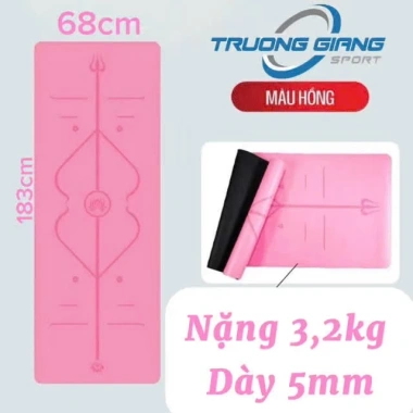 Thảm Yoga 5mm PU Cao Su Chống Trượt, Bám Vững, Hỗ Trợ Tư Thế Trường Giang 5 Thảm Yoga 5mm PU Cao Su Chống Trượt, Bám Vững, Hỗ Trợ Tư Thế Trường Giang 5