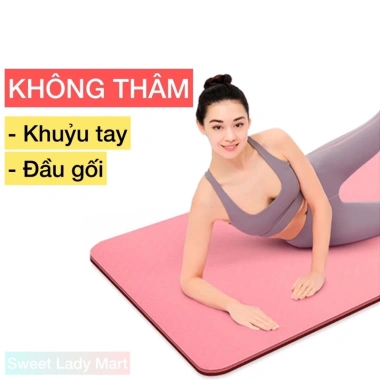 Thảm Yoga 8mm Cao Su Non TPE Cao Cấp - Rộng 61x183cm, Giá 75.000đ Giảm 20%