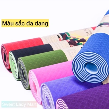 Thảm Yoga 8mm Cao Su Non TPE Cao Cấp - Rộng 61x183cm, Giá 75.000đ Giảm 20%