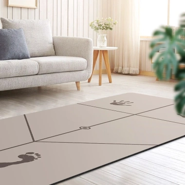 Thảm Yoga cao su chống trượt Sẵn tím - Hoạ tiết mặt trăng, thấm hút tốt, chỉ 600.000₫