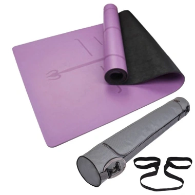 Thảm Yoga Cao Su Định Tuyến 5mm Cao Cấp + Túi Đựng - Thanh Lý 359.000, Hàng Lỗi Xước