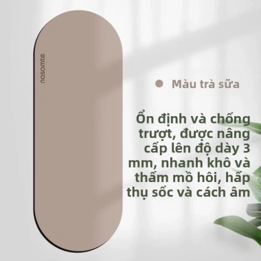 Thảm Yoga Cao Su Màu Đồng Nhất – Dùng Tại Nhà, Phù Hợp Phụ Nữ, Giảm Giá 310k 7