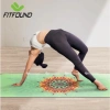 Thảm Yoga Cao Su Siêu Mỏng 1,5mm In Hoa Bản Du Lịch Chống Trượt Gấp Gọn FITFOUND 8