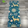 Thảm Yoga Cao Su Siêu Mỏng 1,5mm In Hoa Bản Du Lịch Chống Trượt Gấp Gọn FITFOUND 10