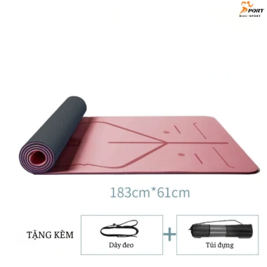 Thảm Yoga Định Tuyến 6-8mm TPE 2 lớp Chống Trượt, Tặng Túi Đeo, Giá 219k 10 Thảm Yoga Định Tuyến 6-8mm TPE 2 lớp Chống Trượt, Tặng Túi Đeo, Giá 219k 10